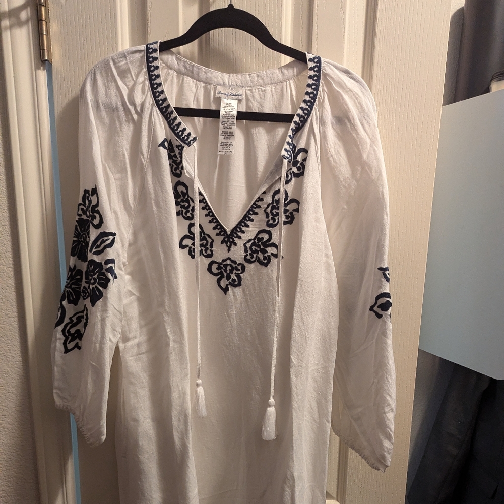 Tommy Bahama St. Lucia Embroidered Coverup Dress